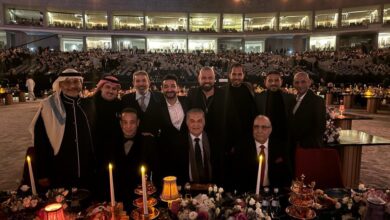 خالد تاج الدين ومحسن جابر في حفل ليلة الموسيقار صلاح الشرنوبى