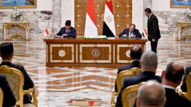الرئيس السيسي ونظيره الإندونيسي يوقعان على إعلان ترفيع العلاقات بين البلدين إلى مستوى الشراكة