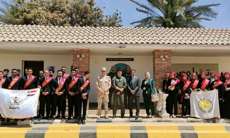 وفد جامعة الوادي الجديد فى زيارة لقاعدة اسوان الجوية وفد جامعة الوادي الجديد فى زيارة لقاعدة اسوان الجوية