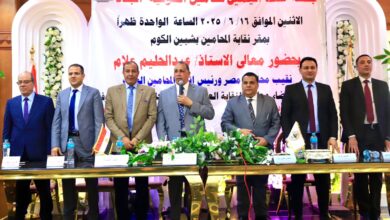 نقيب المحامين يترأس جلسة حلف اليمين القانونية للأعضاء الجدد بنقابة المنوفية.. ويطالبهم بالتسلح بالفكر والعلم