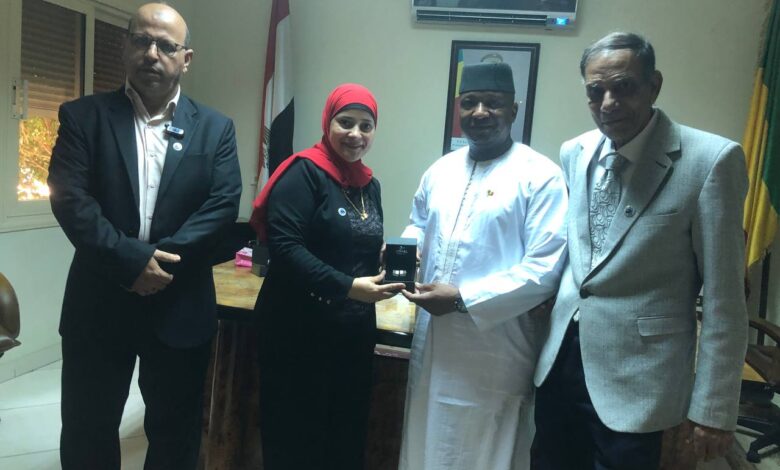 جامعة النيل الأوروبية تكرم رئيس جامعة افريقيا الفرنسية وتفعل اتفاقية الشراكة بحضور سفير مالي بالقاهرة جامعة النيل الأوروبية تكرم رئيس جامعة افريقيا الفرنسية وتفعل اتفاقية الشراكة بحضور سفير مالي بالقاهرة