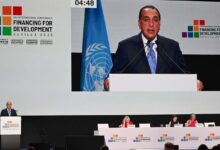 رئيس الوزراء يلقي كلمة مصر خلال جلسة النقاش العام في مؤتمر الأمم المتحدة الرابع لتمويل التنمية