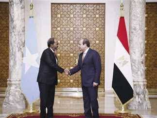 الرئيس السيسى يستقبل الرئيس الصومالي ” حسن شيخ محمود ” بمدينة العلمين الرئيس السيسى يستقبل الرئيس الصومالي ” حسن شيخ محمود ” بمدينة العلمين