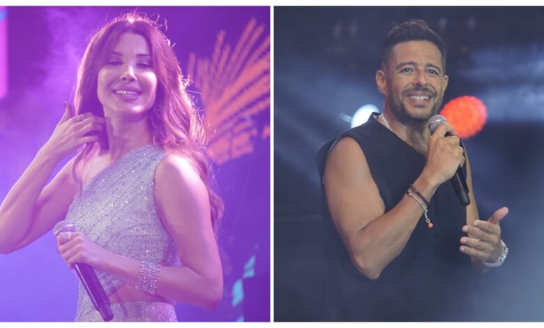 محمد حماقي ونانسي عجرم يشعلان حفلهما في مهرجان مراسي “ليالي مراسي” محمد حماقي ونانسي عجرم يشعلان حفلهما في مهرجان مراسي “ليالي مراسي”