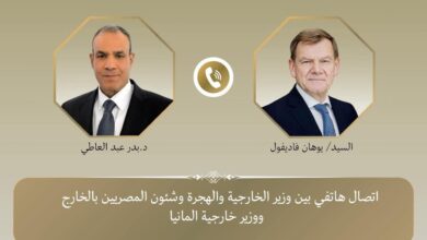 اتصال هاتفى بين وزير الخارجية ونظيره الألماني