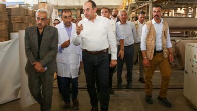 وزير قطاع الأعمال العام زيارة  لشركة العبوات والمستلزمات الطبية بمدينة العاشر من رمضان