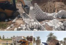 حملات مكبرة لإزالة … 10 حالات تعدى بمساحة 3727 م2 بمركزى إدفو وكوم أمبو