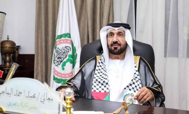 رئيس البرلمان العربي يثمن إعلان بلجيكا عزمها الاعتراف بالدولة الفلسطينية رئيس البرلمان العربي يثمن إعلان بلجيكا عزمها الاعتراف بالدولة الفلسطينية