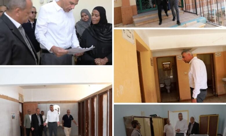 محافظ أسوان فى جولة مفاجئة للمدارس.. ويعفى مديرة مدرسة اللغات المتميزة من منصبها بسبب تدني مستوى الجاهزية محافظ أسوان فى جولة مفاجئة للمدارس.. ويعفى مديرة مدرسة اللغات المتميزة من منصبها بسبب تدني مستوى الجاهزية
