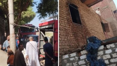 إخماد حريق اندلع في منزل بمنطقة ابو سلاسل بكوم أمبو