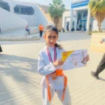 بطلة دمياط الناشئة آسية الرفاعي عيد تحصد البرونزية في بطولة الجمهورية للكاراتيه