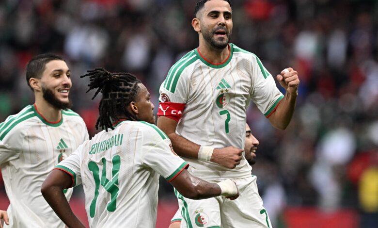 المنتخب الجزائري يفوز على السودان بثلاثية في كأس الأمم الأفريقية