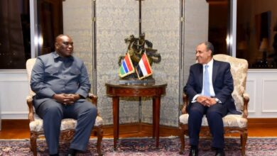 وزير الخارجية يلتقي وزير خارجية جامبيا لبحث سبل تعزيز العلاقات الثنائية