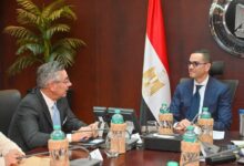  وزير الاستثمار والتجارة الخارجية يلتقي رئيس غرفة التجارة الإيطالية العربية المشتركة