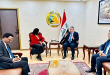 وكيل الوزارة لشؤون التخطيط السياسي يستقبل سفيرة جنوب أفريقيا غير المقيمة في العراق وكيل الوزارة لشؤون التخطيط السياسي يستقبل سفيرة جنوب أفريقيا غير المقيمة في العراق