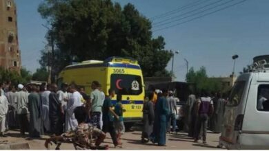 مصرع شخص وإصابة 9 في حادث مروع بأسوان