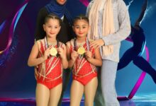 ” كايلا ، كارلا ” بطلات مصر تحصدان ذهبية بطولة كأس مصر جمباز إيروبك ” كايلا ، كارلا ” بطلات مصر تحصدان ذهبية بطولة كأس مصر جمباز إيروبك