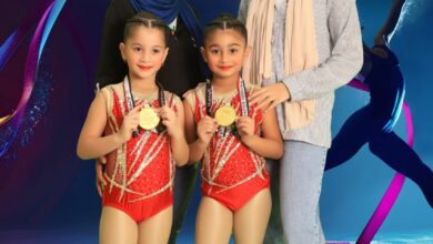 ” كايلا ، كارلا ” بطلات مصر تحصدان ذهبية بطولة كأس مصر جمباز إيروبك ” كايلا ، كارلا ” بطلات مصر تحصدان ذهبية بطولة كأس مصر جمباز إيروبك