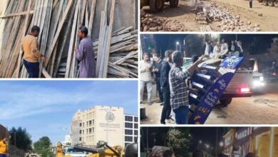 إزالة التعديات على أراضى أملاك الدولة ، والأراضى الزراعية ضمن المرحلة الثالثة من الموجه الـ 27 بمدن أسوان