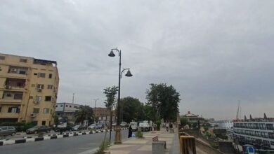 السحب والغيوم كثيفة تغطى سماء أسوان السحب والغيوم كثيفة تغطى سماء أسوان