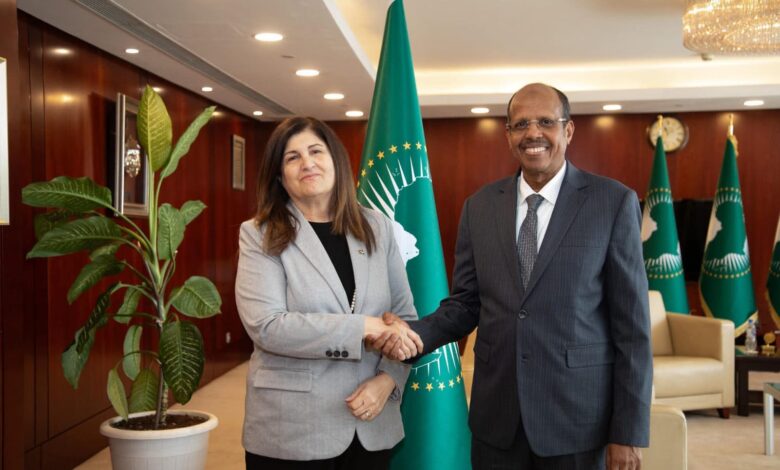 وزيرة الخارجية تثمّن مواقف الاتحاد الافريقي الداعمة للقضية الفلسطينية وزيرة الخارجية تثمّن مواقف الاتحاد الافريقي الداعمة للقضية الفلسطينية