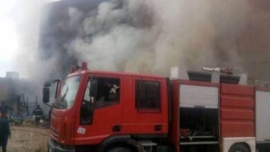 إصابة  طفلة و5 أشخاص  فى حريق داخل شقة بأسوان