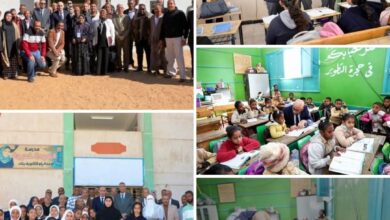 وزير التربية والتعليم ومحافظ أسوان يتفقدان ٦ مدارس بإدارة إدفو التعليمية لمتابعة انتظام العملية التعليمية