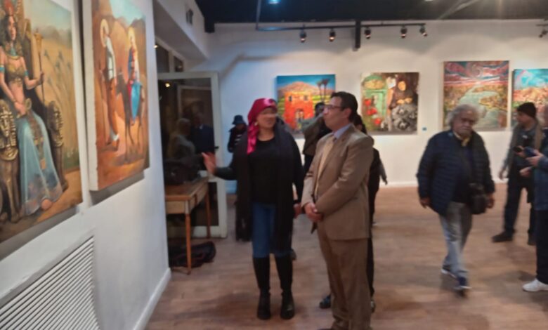 افتتاح معرض “ملتقى مراسم أبنوب للرسم والتصوير” بالهناجر