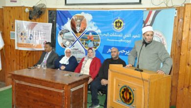 إعلام بورسعيد يناقش الشائعات وأثرها علي الأمن القومي بالمعهد الفني للمنشآت البحرية