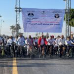 بالصور.. الأقصر تنظم ماراثون للدراجات الهوائية على كورنيش النيل