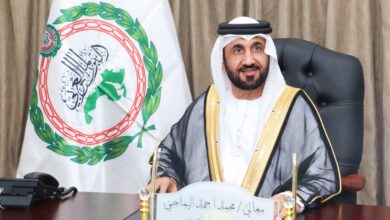 رئيس البرلمان العربي يهنئ دولة الكويت بمناسبة الذكرى الثانية لتولى أمير البلاد مقاليد الحكم