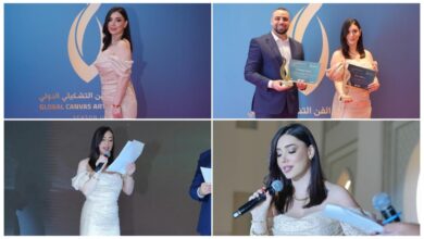 لجين السمان تتألق في ختام مهرجان The Global Canvas Art Festival بدبي وتخطف الأنظار باحترافية دولية