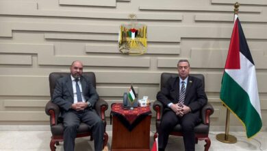 السفير دياب اللوح يطلع نظيره الكوبي على مستجدات الوضع السياسي الفلسطيني