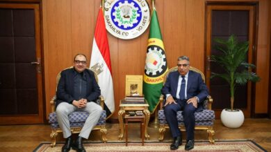 وزير قطاع الأعمال العام يلتقي محافظ الدقهلية في مستهل زيارته للمحافظة لتعزيز التعاون في عدد من الملفات المشتركة