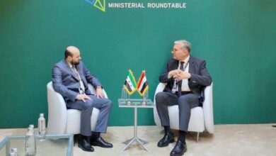 وزير البترول والثروة المعدنية يلتقي نظيره السوري