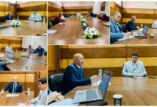 بحضور المهندس هيثم حسين .. مجلس جامعة الفيوم يعقد اجتماعه الاول بالتشكيل الجديد