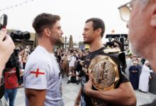 مقاتلو PFL يجتازون الميزان بنجاح استعداداً لانطلاق بطولة “الطريق إلى دبي” غداً مقاتلو PFL يجتازون الميزان بنجاح استعداداً لانطلاق بطولة “الطريق إلى دبي” غداً