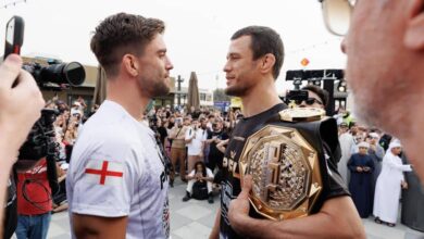 مقاتلو PFL يجتازون الميزان بنجاح استعداداً لانطلاق بطولة “الطريق إلى دبي” غداً مقاتلو PFL يجتازون الميزان بنجاح استعداداً لانطلاق بطولة “الطريق إلى دبي” غداً